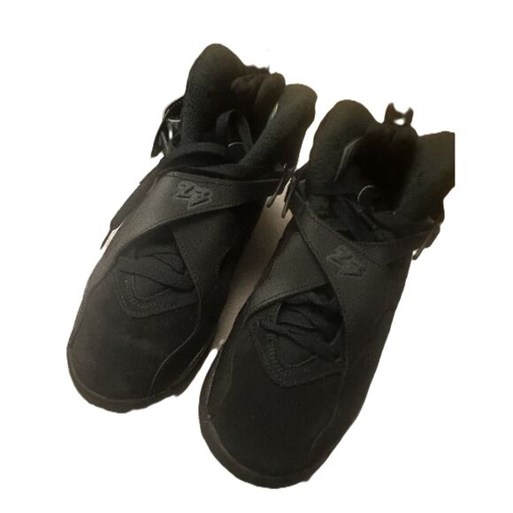 Air Jordan 8 Retro Winterized 'Gunsmoke' Size 6Y Lightly Worn Black/Grey Sneaker - Picture 3 of 6
